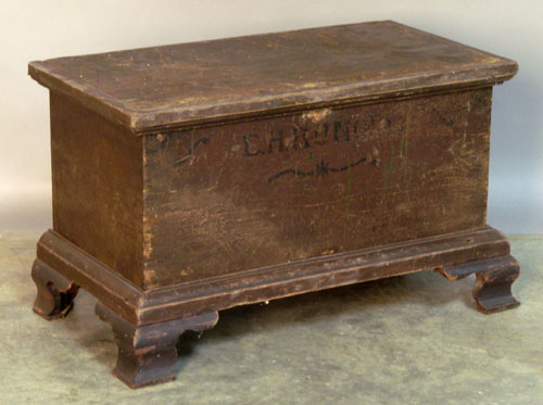 Appraisal: Miniature Pennsylvania blanket chest th c h w