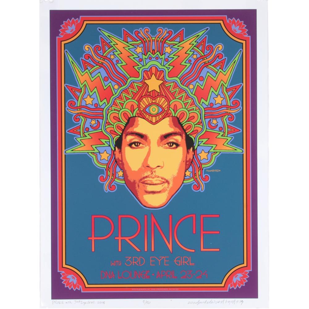 Appraisal: DAVID BYRD SIGNED LIMITED EDITION PRINCE AND THIRD EYE GIRL