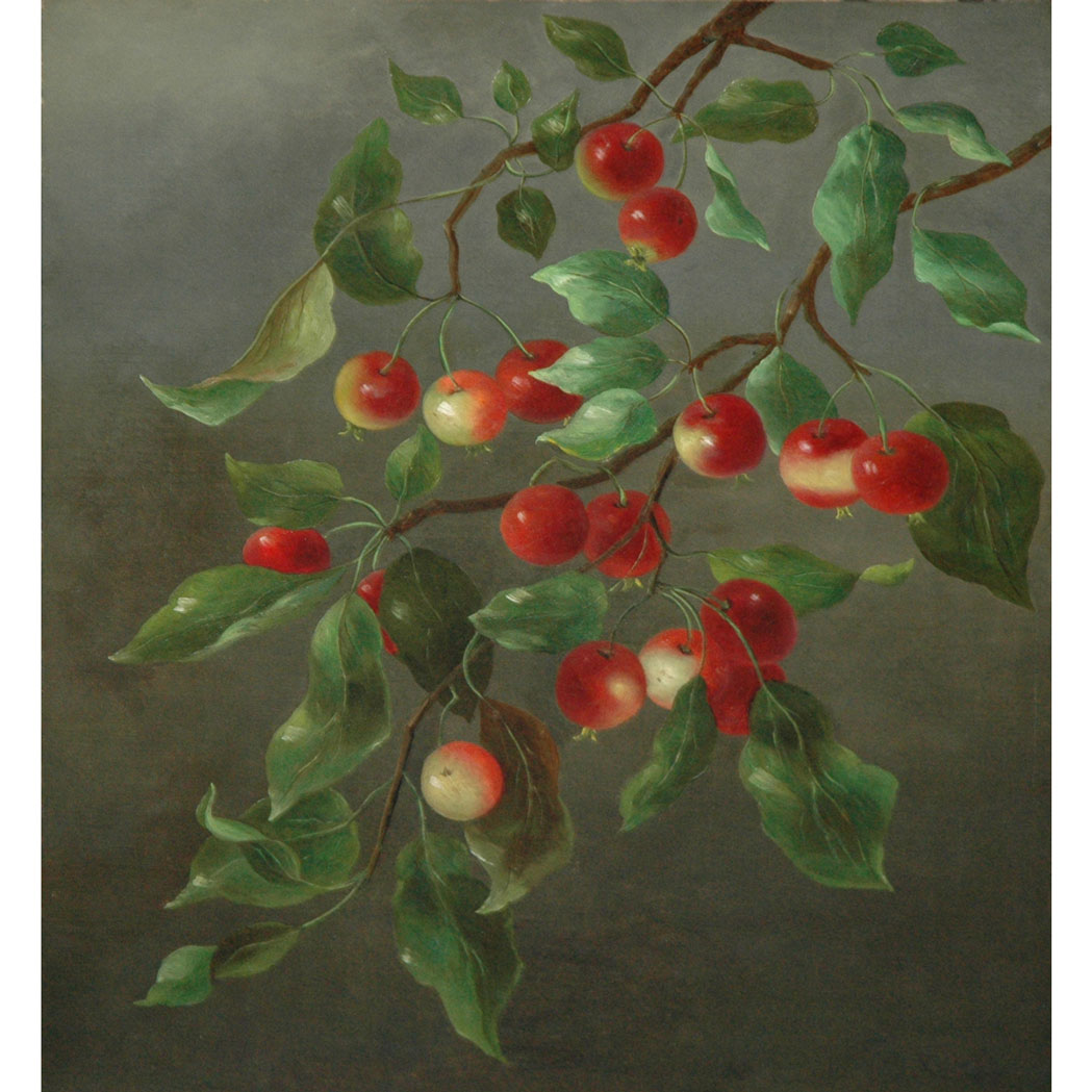 Appraisal: American School th th Century Cherries Signed R B Cass