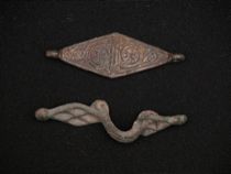 Appraisal: A Pair of Avar Metal Ornamental Fittings C th th