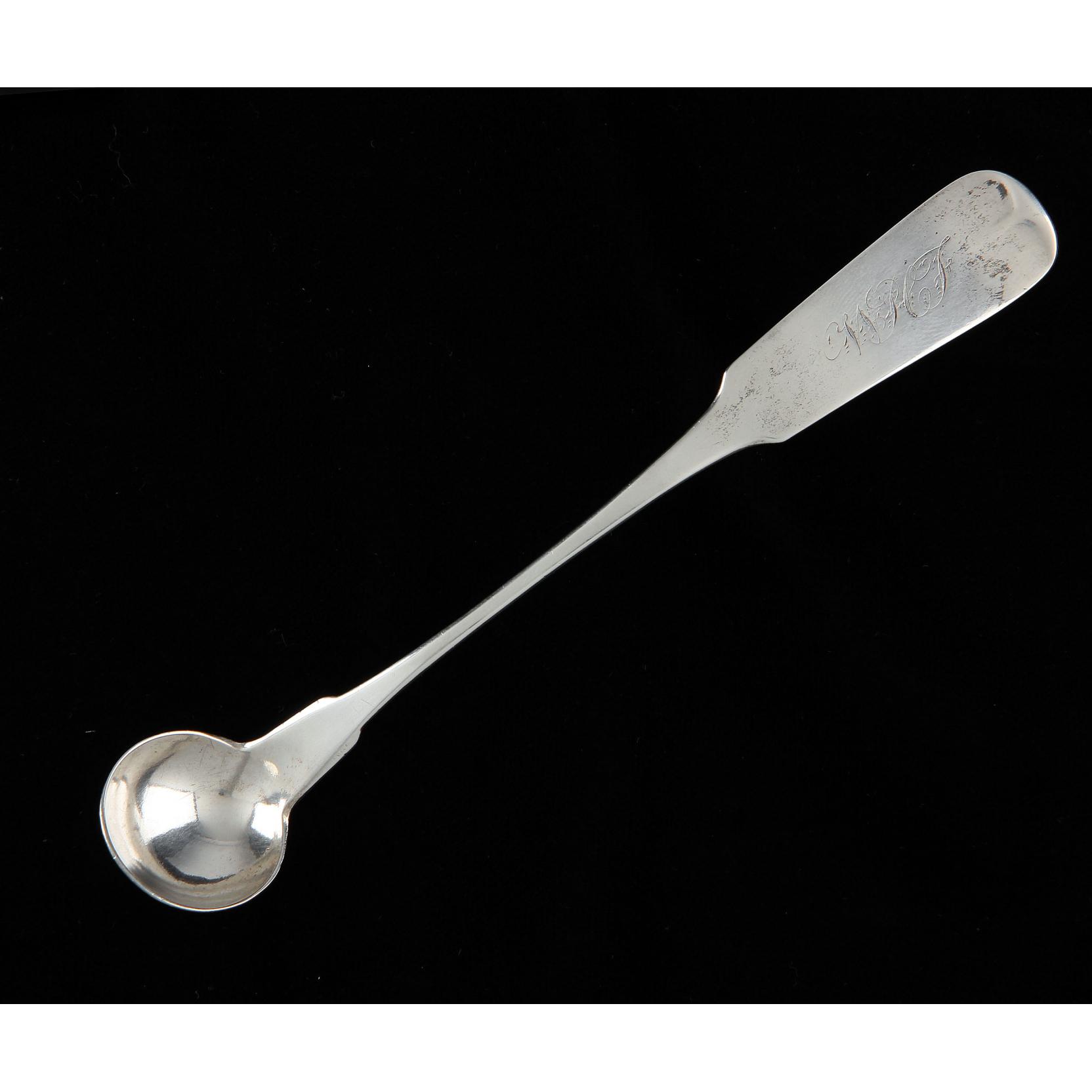 Appraisal: Virginia Coin Silver Mustard Ladle by Mitchell Tyler Richmond with