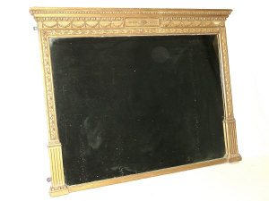 Appraisal: A gilt wall mirror th century of rectangular form with