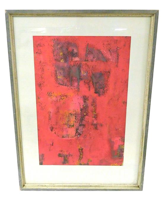 Appraisal: George Cohen American - casein on paper Night Bloom signed