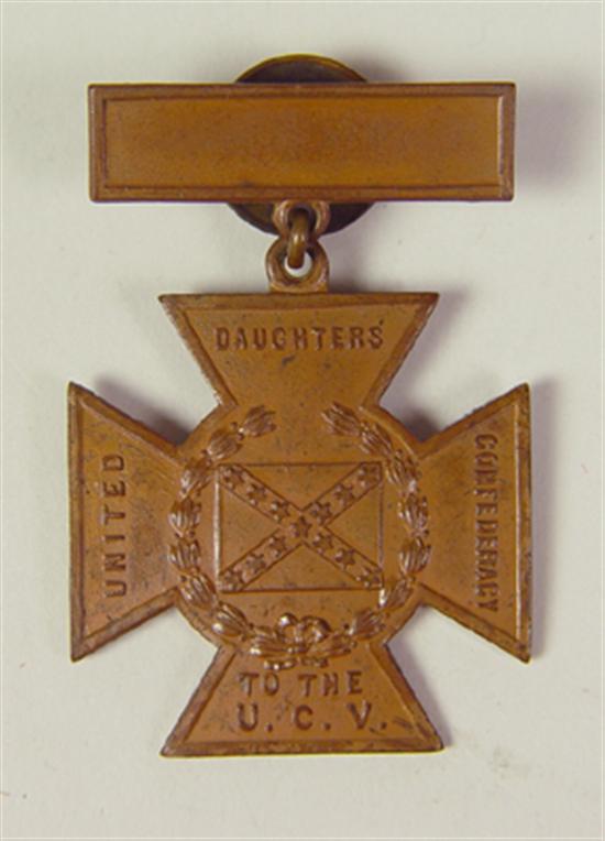 Appraisal: Southern Cross Medal United Daughters of the Confederacy long