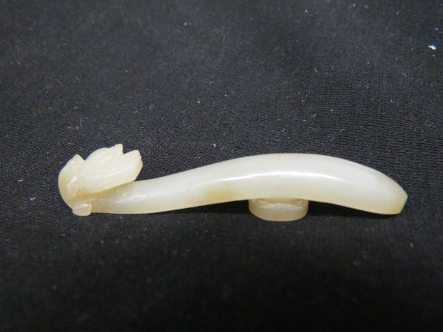 Appraisal: Chinese Carved Jade Toggle or Clasp long serpent design