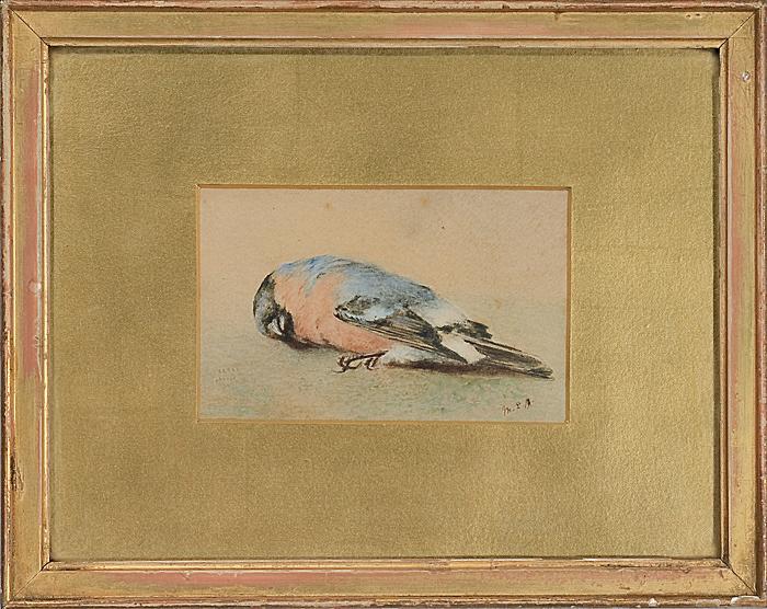 Appraisal: BULLIE GLADDIE FINCH WATERCOLORS English late th century A pair