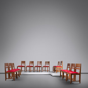 Appraisal: Hendrik Wouda - Set of Twelve Dining Chairs c H