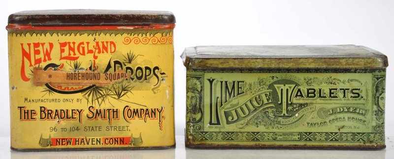 Appraisal: Lot of Tablet Tins Description Pre- tins including Lime Juice