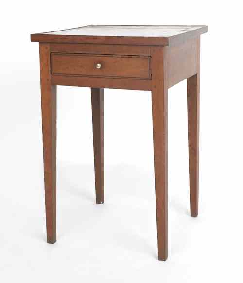 Appraisal: Federal cherry side table ca with a tray top a