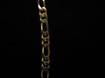 Appraisal: Gentleman's heavy link gold necklace Heavy link karat yellow gold