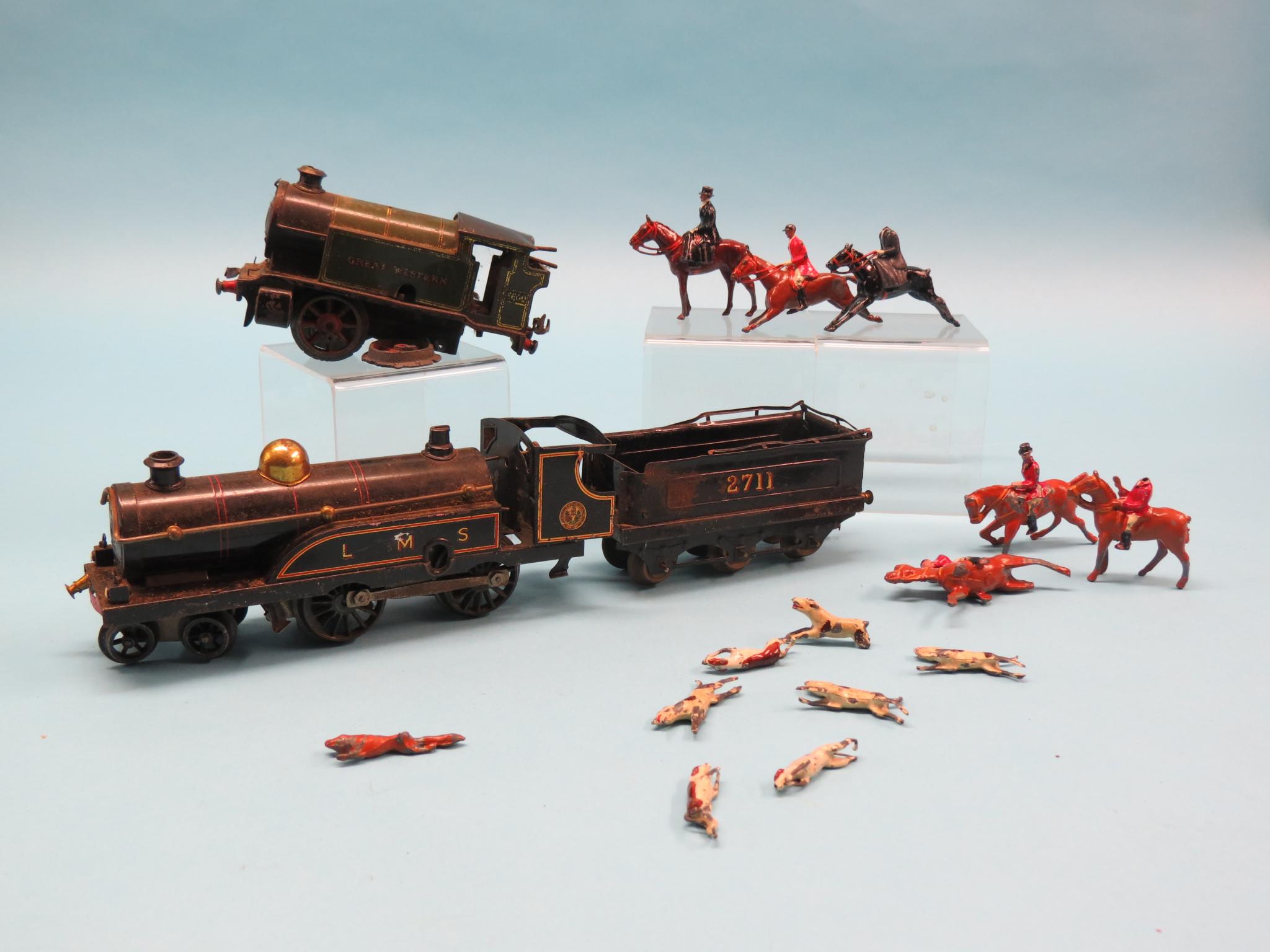 Appraisal: A rare early Hornby Series clockwork - - locomotive and