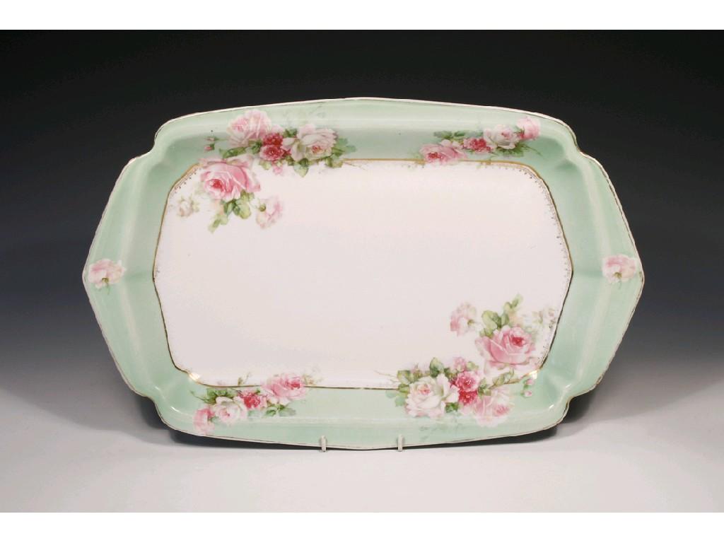 Appraisal: A RUSSIAN ART DECO STYLE RECTANGULAR SERVING DISH decorated with