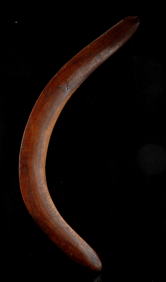 Appraisal: CENTRAL DESERT BOOMERANG early th century Carved from Mulga wood