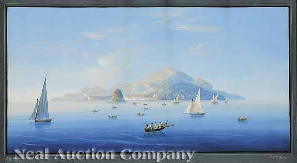 Appraisal: Giolo J G Scalia Italian late th c Sailing off