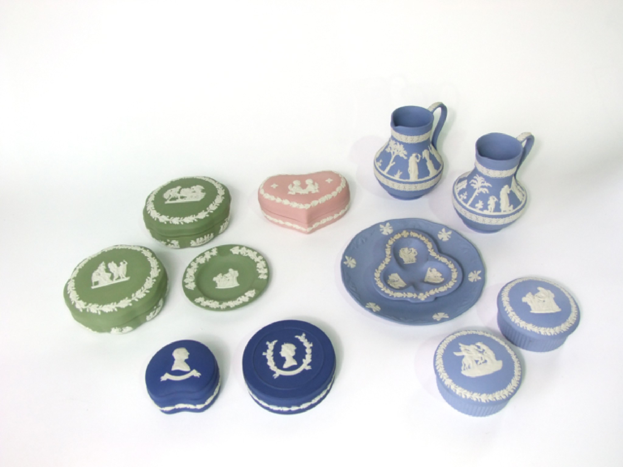 Appraisal: A quantity of Wedgwood Jasper wares including a boxed pink