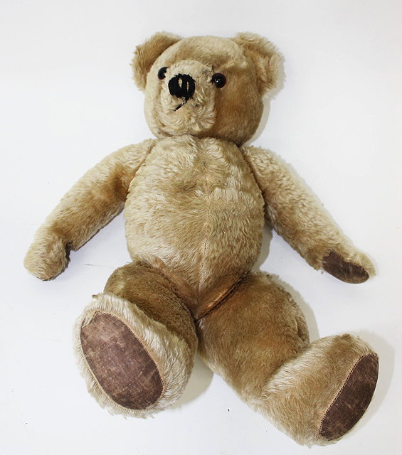 Appraisal: A MOHAIR PLUSH TEDDY BEAR cm in length