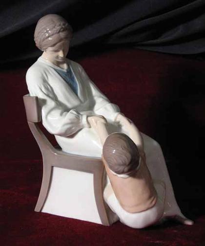 Appraisal: Bing Grondahl porcelain figure of a mother and child H