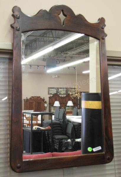 Appraisal: An early Romweber Viking Oak wall mirror part no -