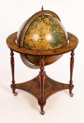 Appraisal: A modern terrestrial and celestial globe and stand forming a