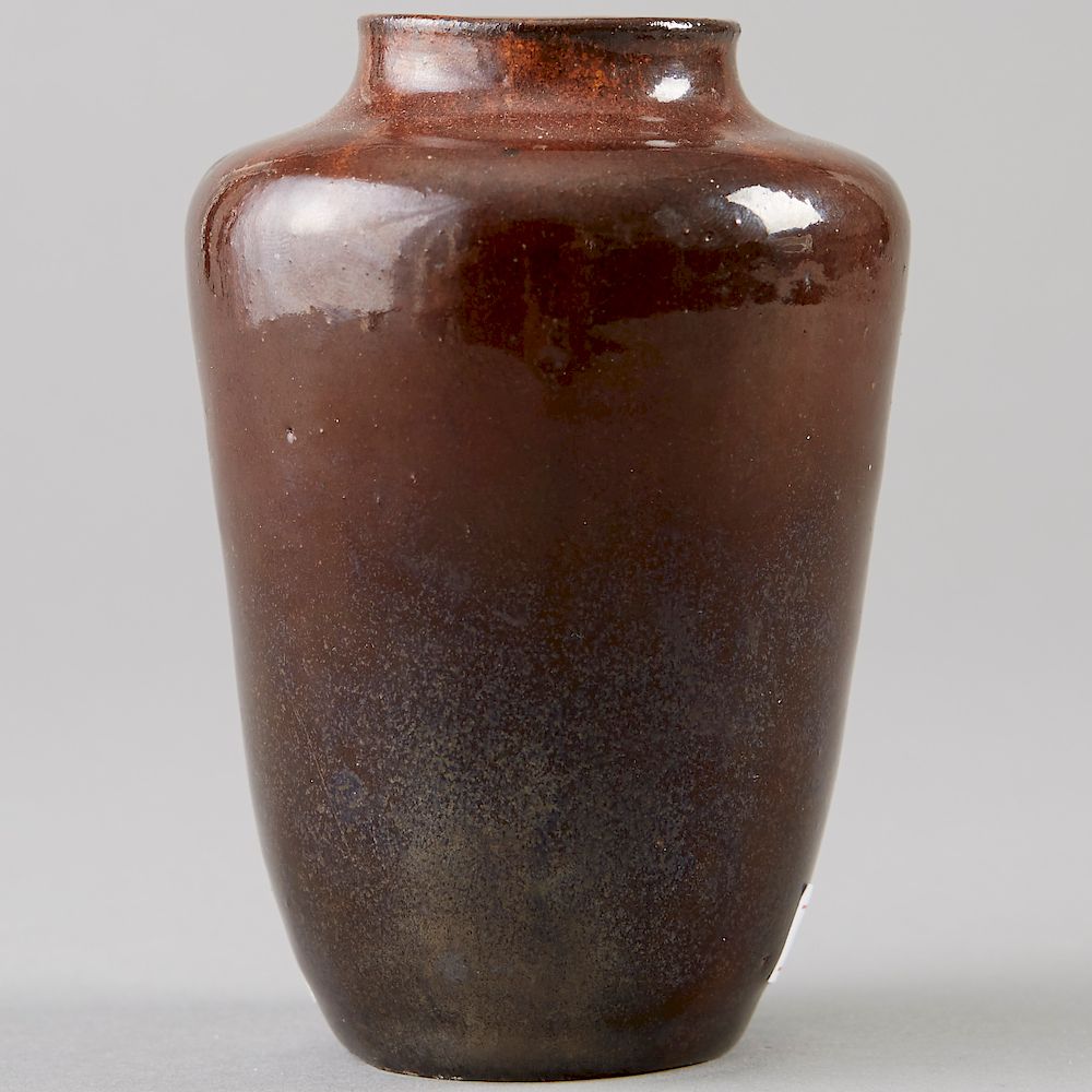 Appraisal: Richard Mutz Brown Ceramic Vase Richard Mutz - Brown glazed