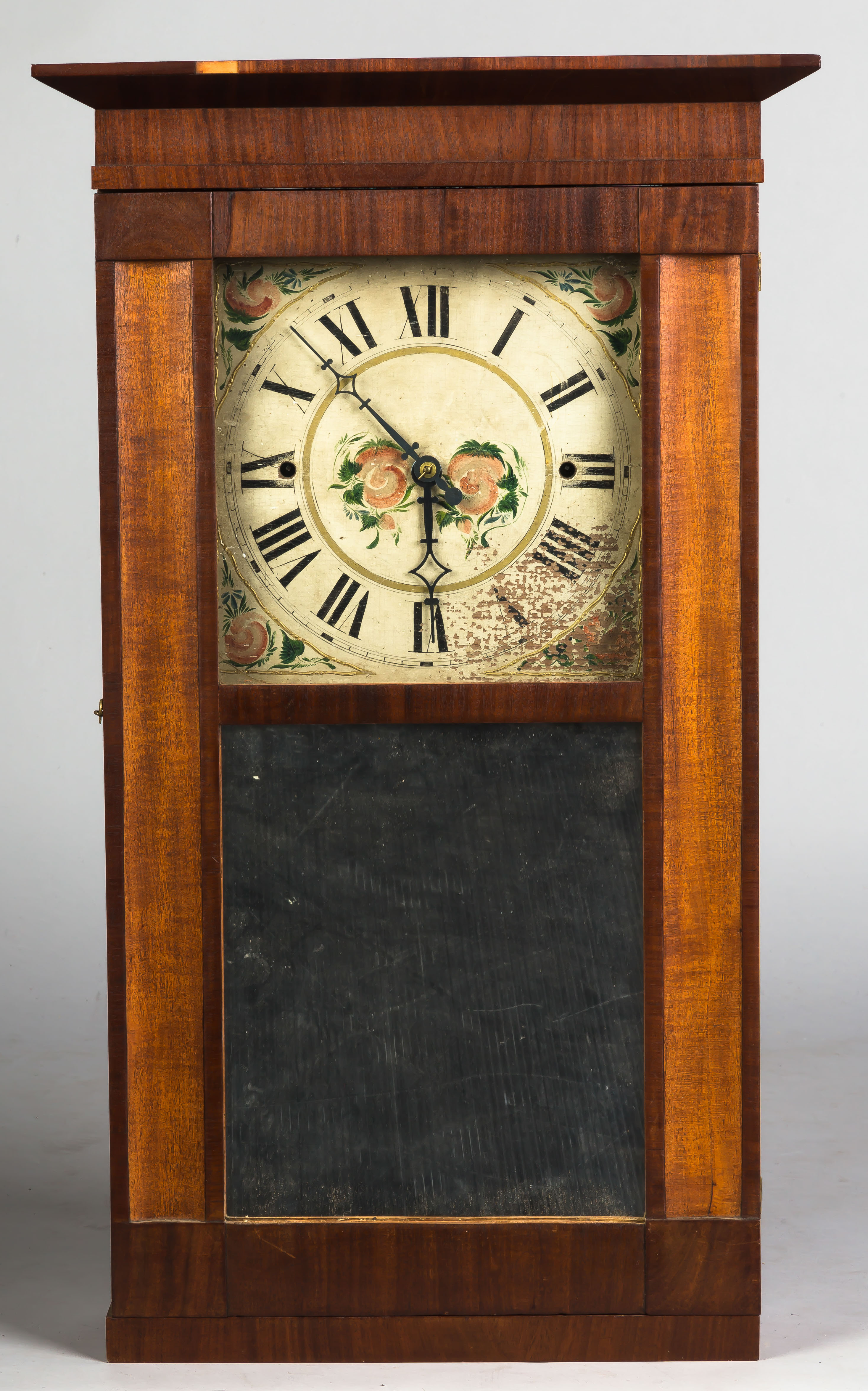 Appraisal: Rodney Brace Northwater MA Shelf Clock Mahogany case with concave