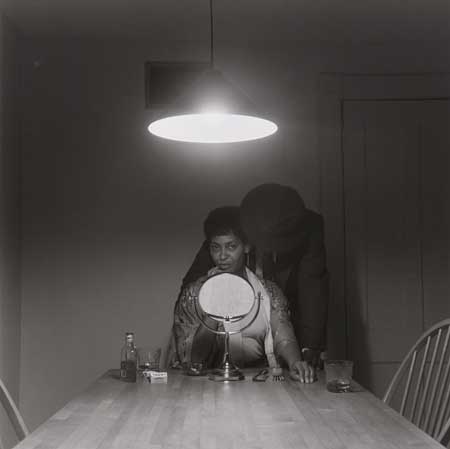 Appraisal: CARRIE MAE WEEMS - Untitled Man and Mirror Gelatin silver