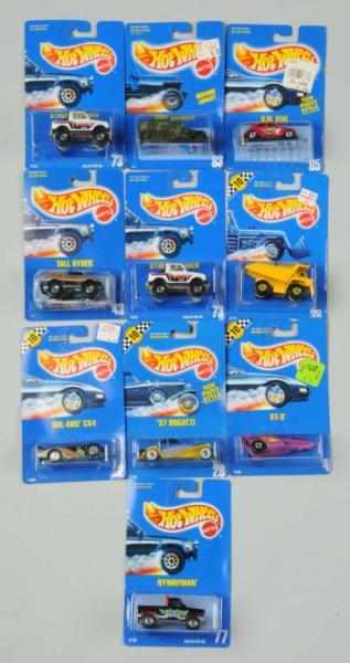 Appraisal: Lot of Mattel Hot Wheels Blue Card Vehicles Description Includes