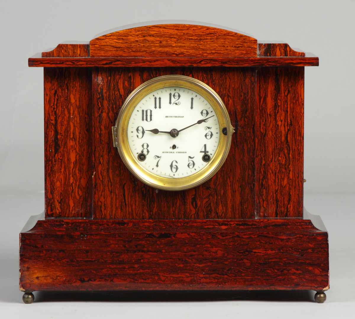 Appraisal: Seth Thomas Shelf Clock Full rosewood case some edge wear