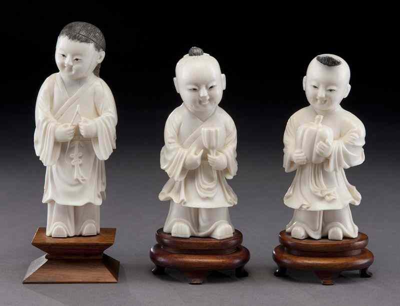 Appraisal: Chinese Cultural Revolution ivory carvings International buyers should note that