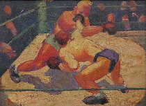 Appraisal: Duncan Grant Scottish - The Boxers Oil on artist's board