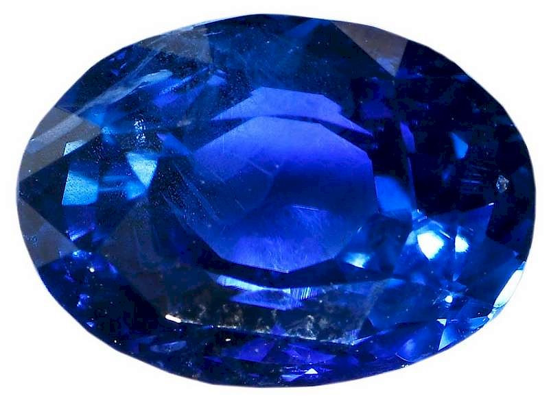 Appraisal: ct Blue Sapphire oval faceted estimated weight cts Provenance From