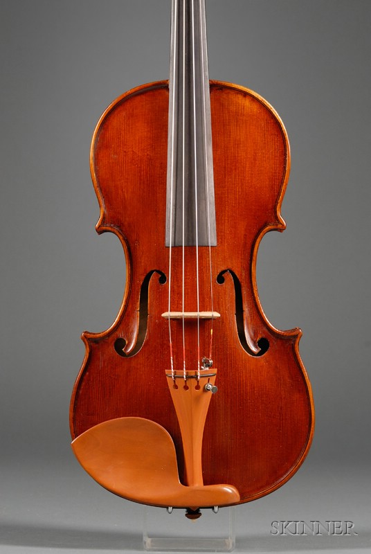 Appraisal: Modern Violin labeled VISTOLI LUIGI length of one-piece back in