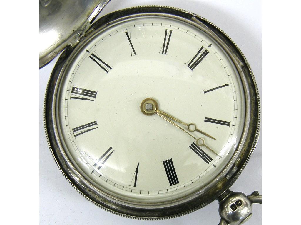 Appraisal: Two Liverpool silver fusee lever pocket watches each with Liverpool