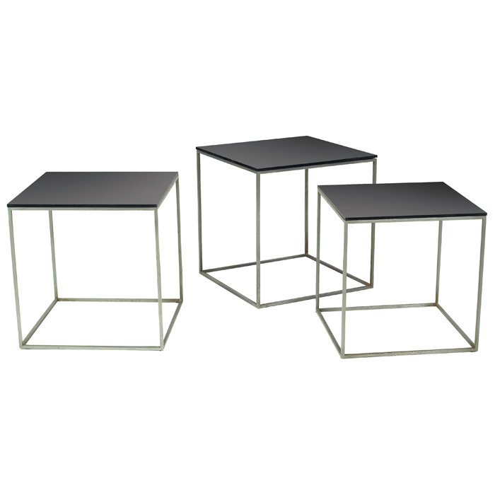 Appraisal: Poul Kjaerholm PK nesting tables set of three by Fritz