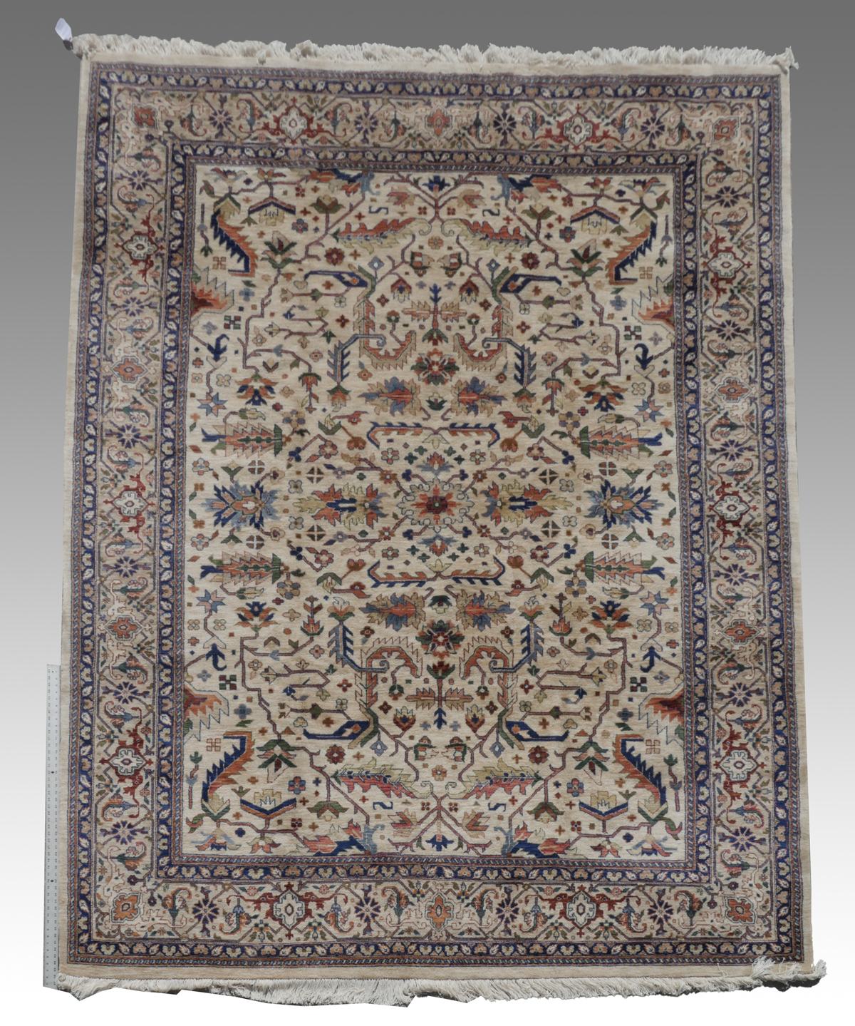 Appraisal: INDO PERSIAN HAND KNOTTED WOOL RUG ' X ' ''