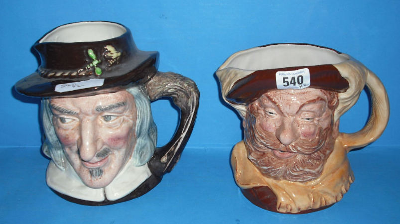 Appraisal: Royal Doulton Large Character jugs Izzak Walton D and Falstaff