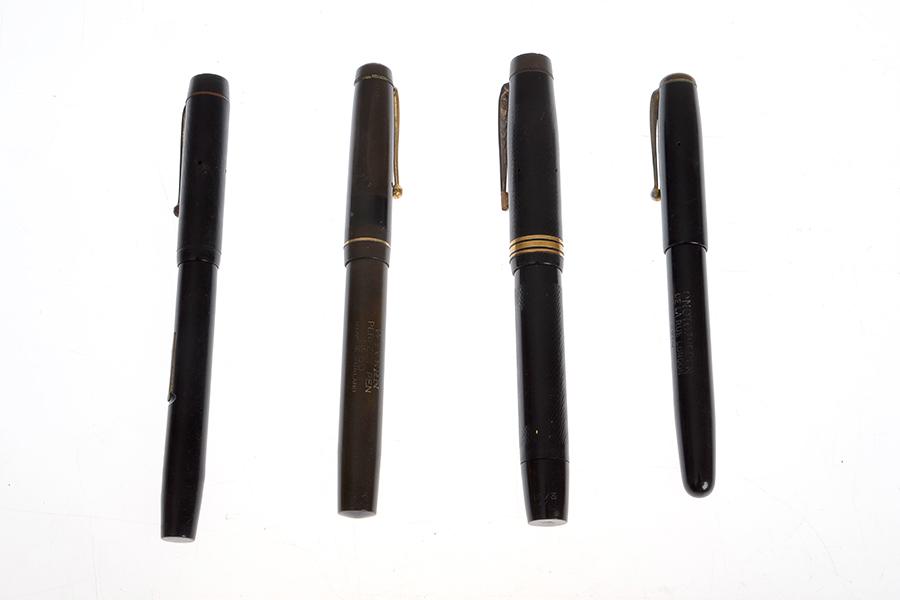 Appraisal: A COLLECTION OF FOUR VINTAGE FOUNTAIN PENS including three Onoto