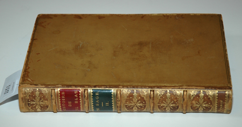 Appraisal: GIL BLAS GILT TOOLED LETHER BINDING