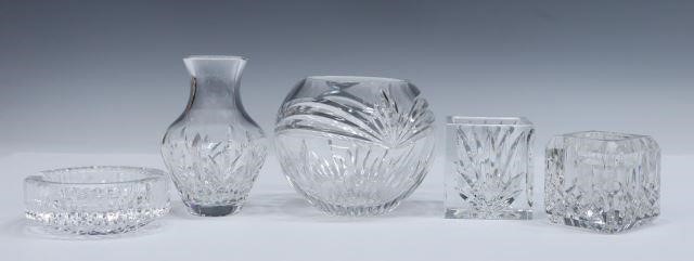 Appraisal: lot of Waterford crystal table items all with acid-etched marks