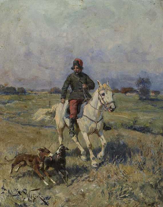 Appraisal: VESIN JAROSLAV FRIEDRICH JULIUS Vrani Bohemia - Sofia Rider with