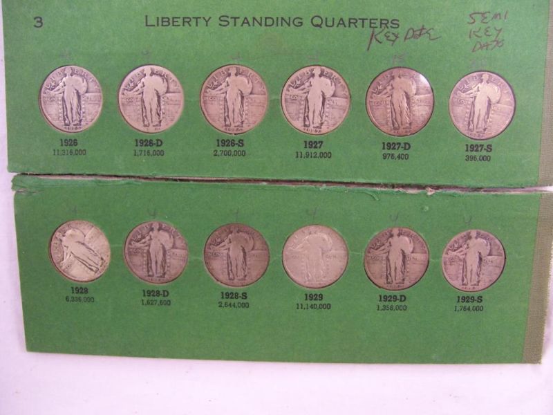 Appraisal: - Standing Liberty Quarters w Semi Key Dates Includes P