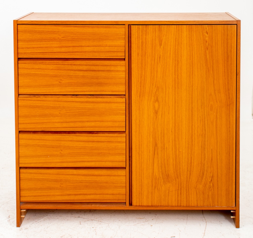 Appraisal: DANISH MODERN BEDROOM CABINET DRESSER Danish modern bedroom cabinet dresser