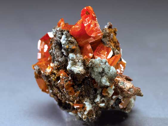 Appraisal: CLASSIC BRIGHT RED-ORANGE WULFENITE Red Cloud Mine La Paz County