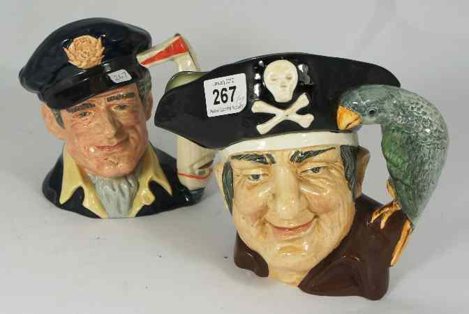 Appraisal: Royal Doulton Large Character Jugs Long John Silver D and