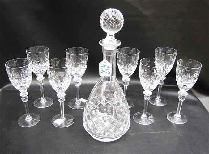 Appraisal: PIECE ROGASKA CRYSTAL DECANTER STEMWARE SET in the ''Gallia'' pattern