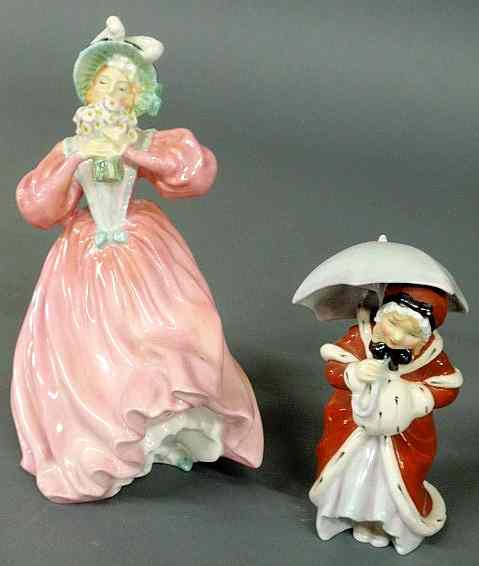 Appraisal: Two Royal Doulton figures- Marguerite h and Miss Muffet h