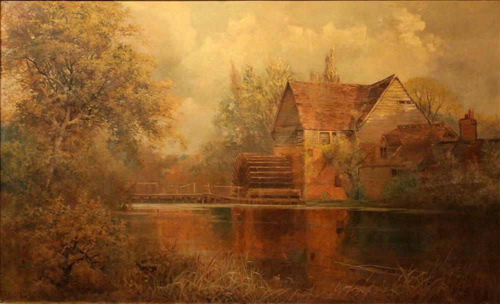 Appraisal: GEORGE PARSONS-NORMAN BRITISH - MILL ON THE WATER Oil on