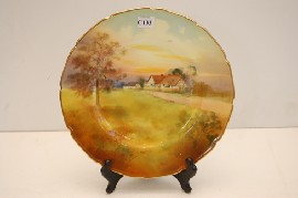 Appraisal: ROYAL DOULTON HP CAB PLATE SIG PRICE