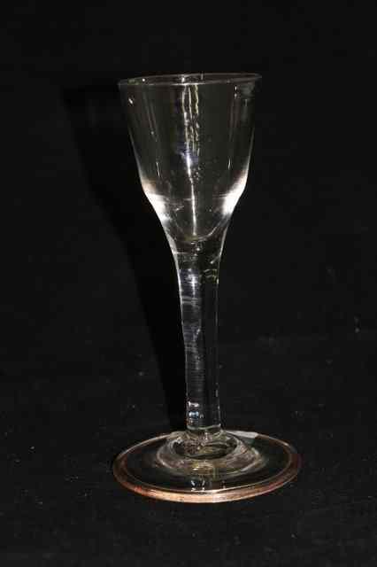 Appraisal: AN ANTIQUE CORDIAL GLASS with folded foot high