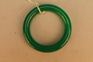 Appraisal: Antique Chinese Jadeite Bracelet Antique Chinese Jadeite Bracelet